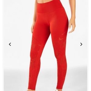 Fabletics Red Patterned Leggings